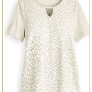Lace Front Tee